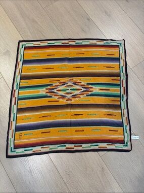 Christian Dior 2000 Carre Rare silk Aztec Multicolor Vintage Scarf hankerchief